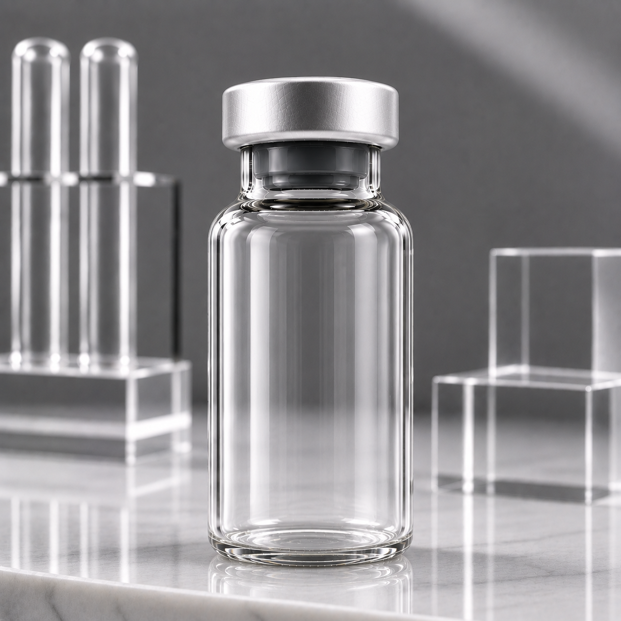 KPEPTIDES replacement blank glass vial