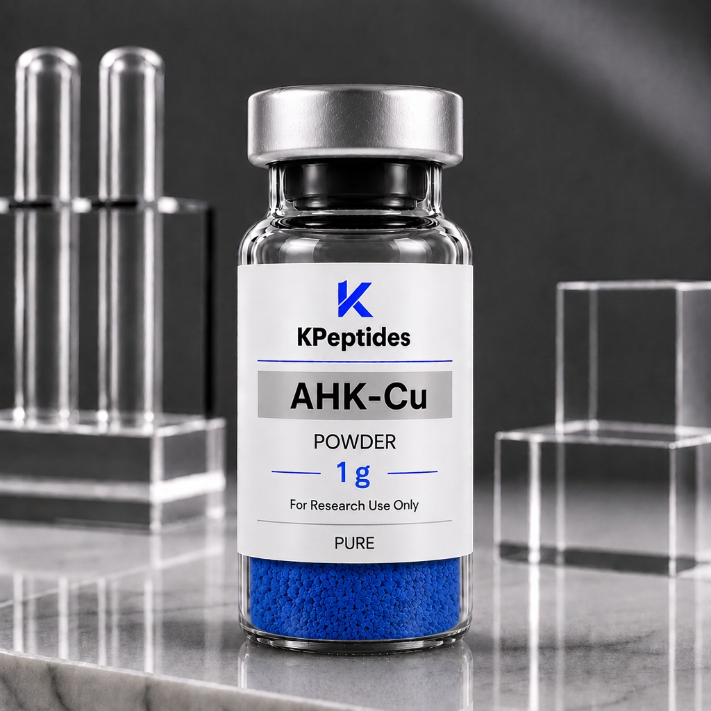 ahk cu raw powder Skincare — Research Use Only peptides How Long Do B12 Cosmetic Peptide Used in premium scalp Size:50mg